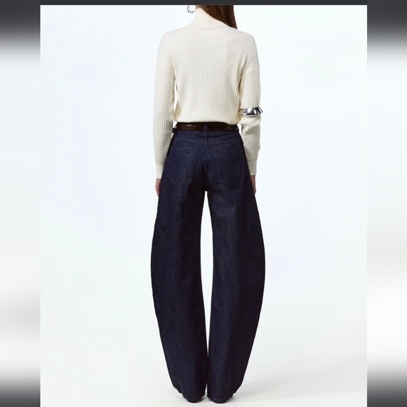 SAME Los Angeles The Barrel Jean Deep Indigo 28 $498 Instore 100%Japanese Denim - Picture 5 of 11